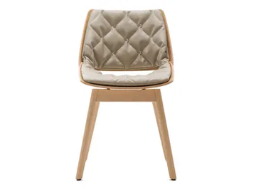 ROLF BENZ 650 - Chair with integrated cushion by Rolf Benz - view 2